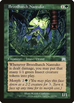 Broodhatch Nantuko Onslaught NM Green Uncommon MAGIC GATHERING CARD ABUGames - Image 1