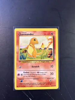 Pokemon TCG Charmander Base Set Unlimited Card 046/102 WOTC 1999 - Image 1