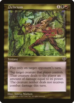 Delirium Mirage HEAVILY PLD Black Red Uncommon MAGIC THE GATHERING CARD ABUGames - Image 1