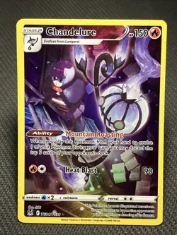 Pokemon TCG Chandelure TG04/TG30 Swsh11: Lost Origin Trainer Gallery Holo Card - Image 1