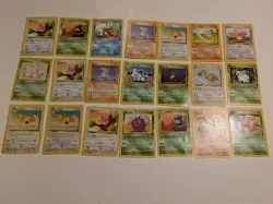 Vintage Pokemon Jungle Lot: 21 Cards Common/Uncommon - Image 1