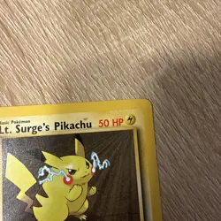 Pokemon Card Lt Surge's Pikachu Gym Heroes 1st Edition 81/132 - Image 4