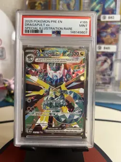 2025 POKEMON PRISMATIC EVOLUTIONS SPECIAL ILLUSTRATION RARE DRAGAPULT EX PSA 9 - Image 1