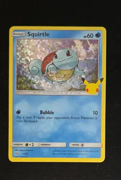 Squirtle 017/025 Promo McDonald's 25th Anniversary Promos Pokemon Holo Near Mint - Image 2