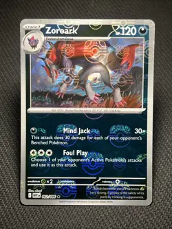 Zoroark (Master Ball Holo Pattern) 062/086 SV11W White Flare Pokemon - NM - Image 1