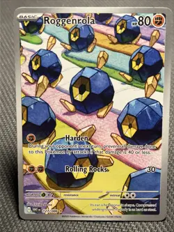 Roggenrola 127/086 White Flare Holo Pokemon TCG NM - Image 1