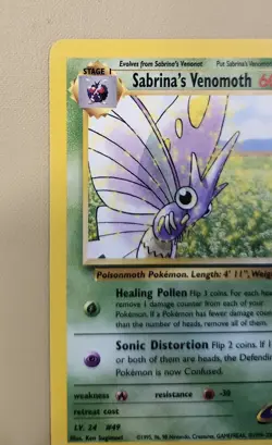 2000 Pokemon WOTC English Gym Heroes Sabrina's Venomoth GHsV6 - Image 2