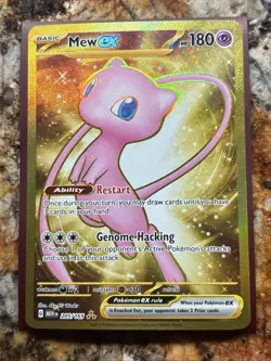 Pokemon TCG Mew EX Hyper Rare 205/165 Scarlet & Violet 151 Full Art - Image 1
