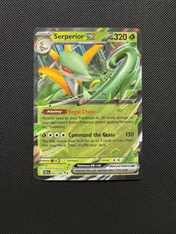 Pokemon TCG Serperior ex 003/086 Sv: Black Bolt Double Rare Near Mint - Image 1