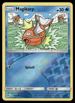 Pokemon Cards Magikarp 15/68 Reverse Holo Hidden Fates Common NM - Image 1