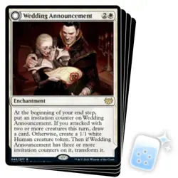 WEDDING ANNOUNCEMENT X4 Innistrad: Crimson Vow VOW Magic MTG MINT CARD - Image 1