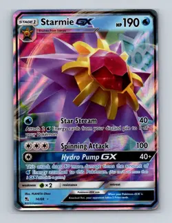 Starmie GX 14 Pokemon Hidden Fates Ultra Rare Card NM+ (c) - Image 1