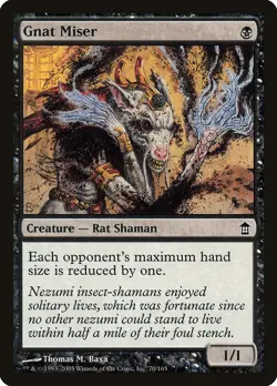 Gnat Miser Saviors of Kamigawa NM Black Common MAGIC GATHERING CARD ABUGames - Image 1