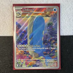 Pokemon TCG Wailord 162/159 Journey Together IR Holo NM - Image 1