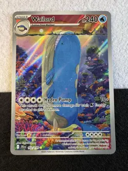 Pokemon TCG Wailord 162/159 Journey Together IR Holo NM - Image 2