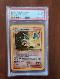 POKEMON CHARIZARD BASE SET 2 #4/130 PSA 6 ENGLISH - Image 1