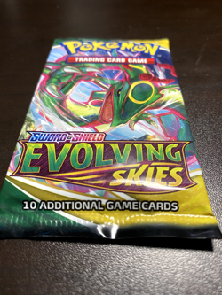Pokemon TCG SWSH Evolving Skies Booster Pack Factory Sealed Rayquaza Art - Image 3