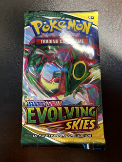 Pokemon TCG SWSH Evolving Skies Booster Pack Factory Sealed Rayquaza Art - Image 4