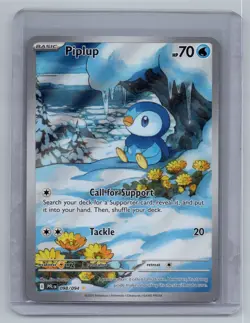 Pokemon 2025 Piplup 098/094 Phantasmal Flames - PFL EN Illustration Rare Holo NM - Image 1