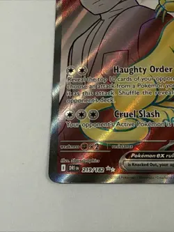 Pokemon TCG Team Rocket's Persian EX Ultra Rare Full Art Holo 219/182 English - Image 2