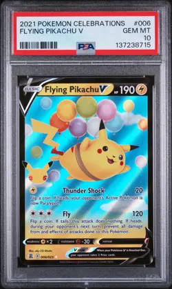 Flying Pikachu V 006 Celebrations Pokemon PSA 10 - Image 1