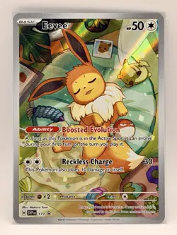 Eevee 173 Black Star Promo Full Art Prismatic Evolutions SVP ETB Pokemon TCG NM - Image 1