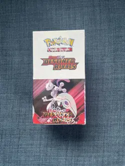 Pokemon Destined Rivals Half Booster Box 18-pack new sealed. Creases on corner. - Image 1