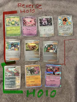 Pokemon Prismatic Evolutions Holo And Reverse Holo Bulk Lot X10 NM English 1 - Image 1