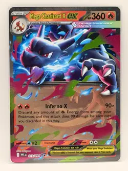 Mega Charizard X EX RR 013/080 Double Rare Holo Phantasmal Flames Pokemon TCG NM - Image 1