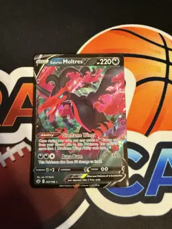 Pokemon Galarian Moltres V 097/198 Chilling Reign Ultra Rare Holo - Image 1