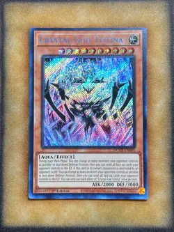 Yugioh Crystal God Tistina DUNE-EN089 Secret Rare 1st Ed NM - Image 1