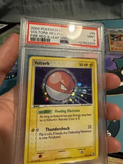 2004 Pokemon EX VOLTORB HOLO (SWIRL) FIRE RED & LEAF GREEN 85/112! PSA 9 MINT! - Image 3