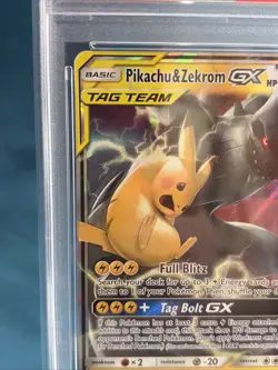 PSA 10 Pikachu & Zekrom GX 33/181 Holo Team Up 2019 Pokemon - Image 4