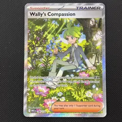 Pokemon TCG Wally’s Compassion 186/132 Mega Evolution Special Illustration Rare - Image 1