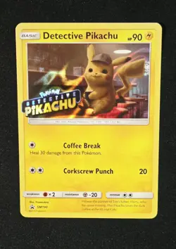Detective Pikachu SM190 Holo Rare Stamped 2019 Pokemon Movie Sun & Moon Promo LP - Image 2