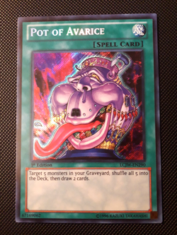 Yu-Gi-Oh! Pot of Avarice, LCJW-EN290, Secret Rare, Englisch, 1. Edition, NM- - Image 1