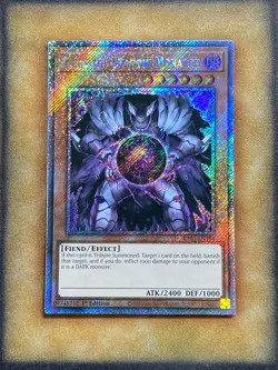 Yugioh Caius the Shadow Monarch RA03-EN194 Platinum Secret Rare 1st Ed NM - Image 1