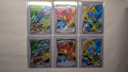 Pokemon First Partner Illustration Collection Series Kanto Gen 1 Starters Set x2 - Image 1