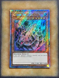 Yugioh Cyber Dragon RA03-EN155 Platinum Secret Rare 1st Ed NM - Image 1