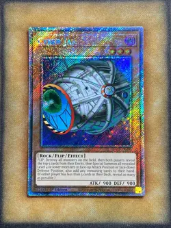 Yugioh Cyber Jar RA03-EN095 Platinum Secret Rare 1st Ed NM - Image 1