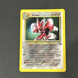 Pokemon SCIZOR BLACK STAR PROMO Set 33 Wizards of the Coast League MINT UNPLAYED - Image 1