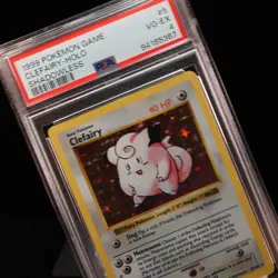 Pokemon TCG - Clefairy 5/102 Base Set Holo Rare Shadowless - PSA 4 VG/EX - Image 1