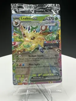 Pokemon Leafeon EX 006/131 Prismatic Evolutions Stamp Promo Sealed - Image 3