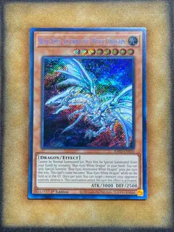 Yugioh Blue-Eyes Alternative White Dragon RA02-EN010 Secret Rare 1st Ed NM - Image 1