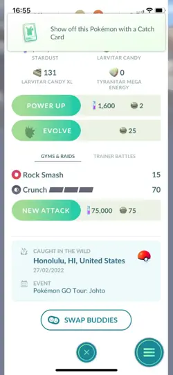 Pokemon Go Shiny Larvitar - Image 2