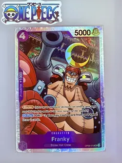 One Piece Card Game🏴‍☠COLOR: PURPLE OP09-072 FRANKY SR FOIL NM TCG ENGLISH - Image 1