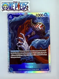 One Piece Card Game🏴‍☠COLOR: BLUE ST25-004 BUGGY SR FOIL NM TCG ENGLISH - Image 1