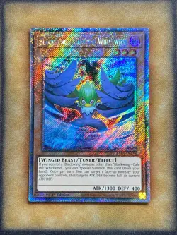 Yugioh Blackwing - Gale the Whirlwind RA03-EN215 Platinum Secret Rare 1st Ed NM - Image 1