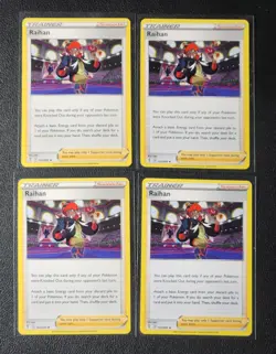 4x Raihan 152/203 Pokemon card Evolving Skies uncommon NM - Image 1