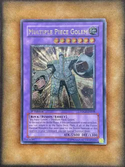 Yugioh Multiple Piece Golem TDGS-EN038 Ultimate Rare 1st Ed LP - Image 1